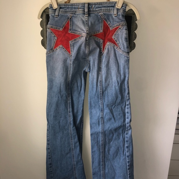 Free People Denim - Flare Free People With Red Stars!